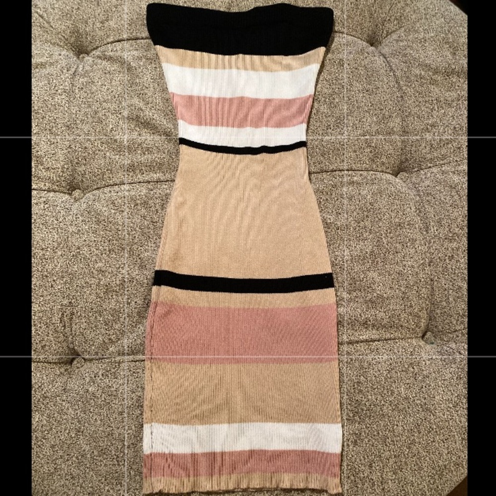 Multicolored fitted dress